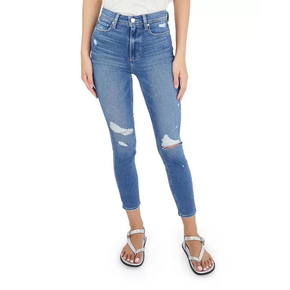 PAIGE "Margot" Cropped Skinny Jeans - Size 24